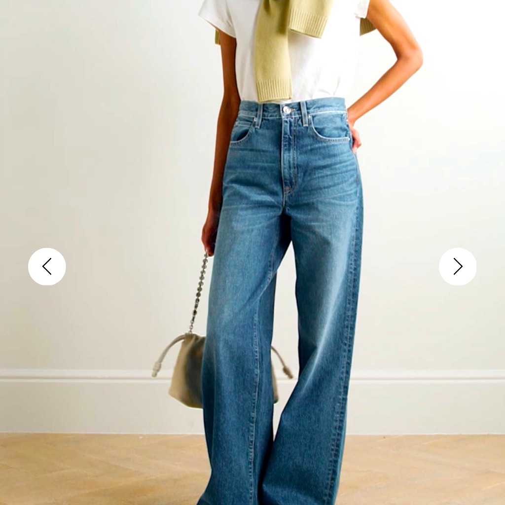 Slvrlake Eva High Rise Wide-Leg Jean In Mid Denim